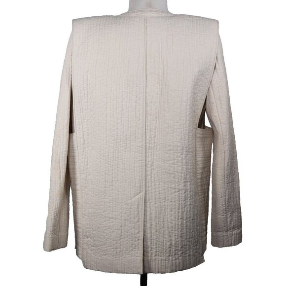 Isabel Marant Women’s Size 36 XS Ivory Quilted Jacket Cotton Pockets City Coat - Picture 8 of 8